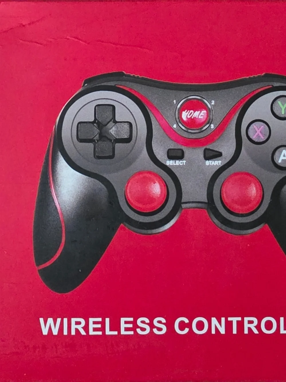 Wireless Game Controller - Black & Red